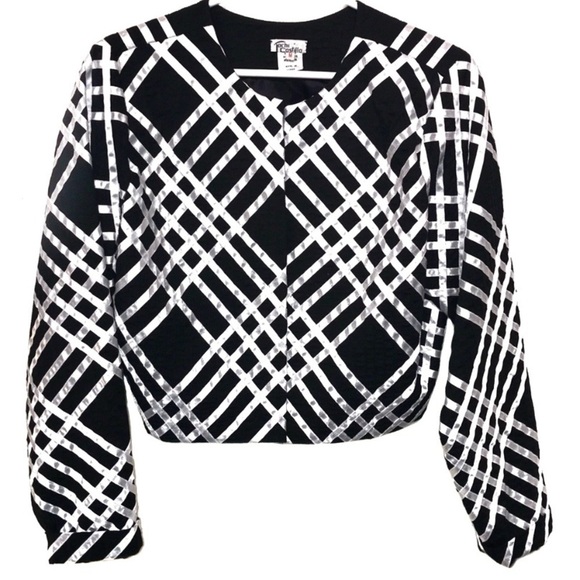 Jachi Castillo black white jacket vintage‎ medium - Picture 1 of 8
